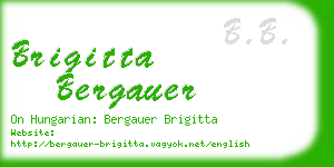 brigitta bergauer business card